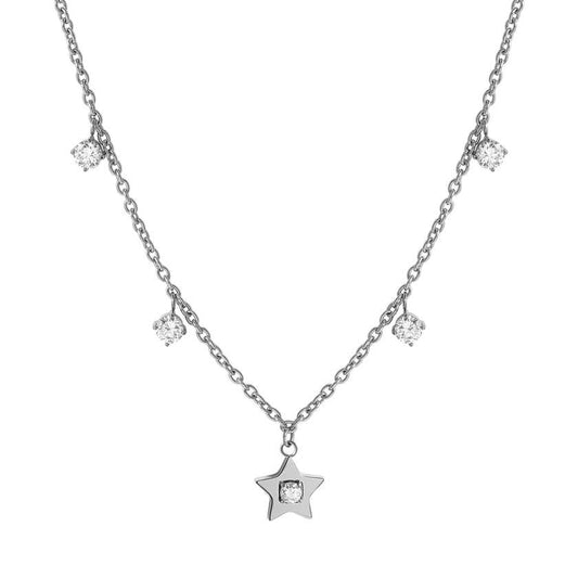 MYSOPHIE necklace in steel and cubic zirconia Star