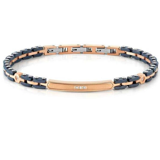 STRONG bracelet ed. DIAMOND, steel, ceramic and 5 diamonds WHITE
