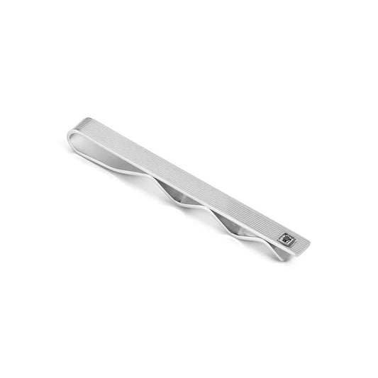 STRONG tie clip ed. DIAMOND, steel (STRIPED) and diamond BLACK