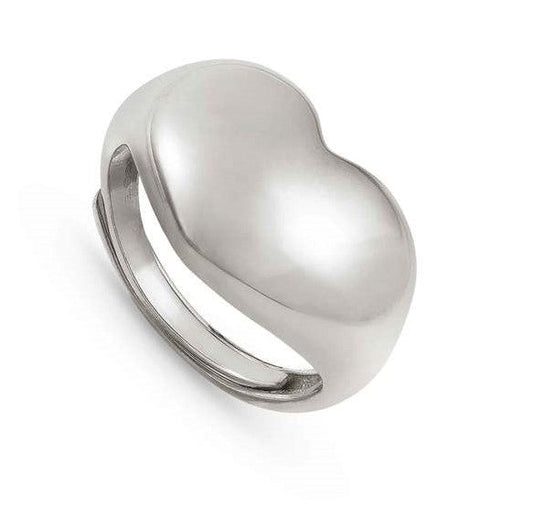 ARMONICA ring in 925 sterling silver (LARGE) Heart Silver