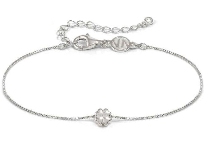 ARMONICA bracelet in 925 sterling silver and cubic zirconia Four Leaf Clover Silver