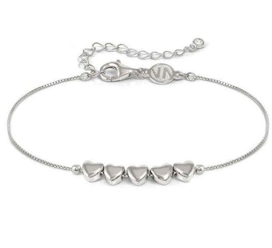 ARMONICA bracelet in 925 sterling silver (RICH) and cubic zirconia Heart Silver