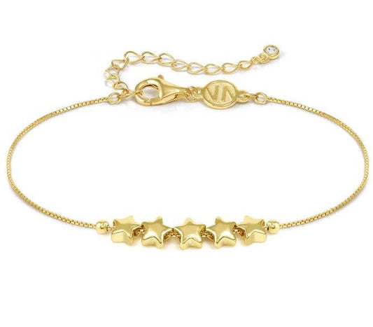 ARMONICA bracelet in 925 sterling silver (RICH) and cubic zirconia Star Gold