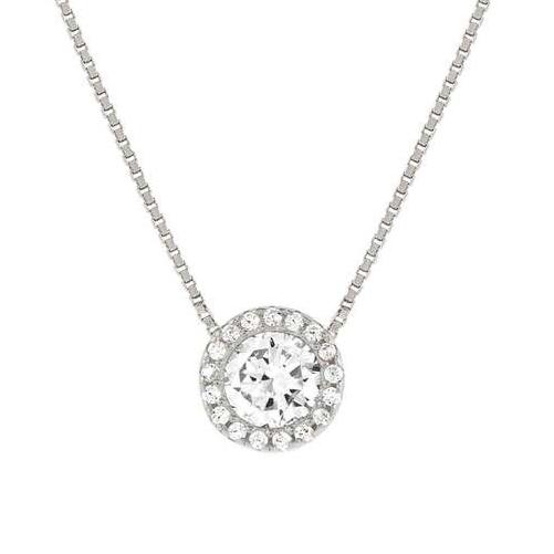 SEIDIVINA necklace in 925 sterling silver and cubic zirconia Silver