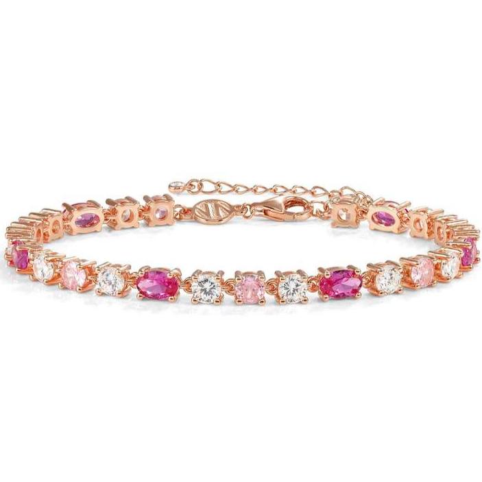 MOSAICA bracelet in 925 sterling silver (RICH) and colored cubic zirconia Rose Gold