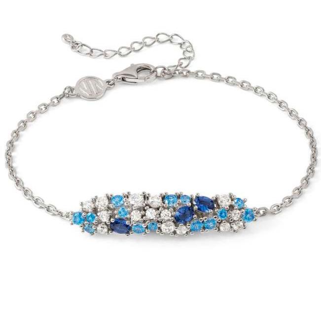 MOSAICA bracelet in 925 sterling silver (PLATE) and colored cubic zirconia Silver