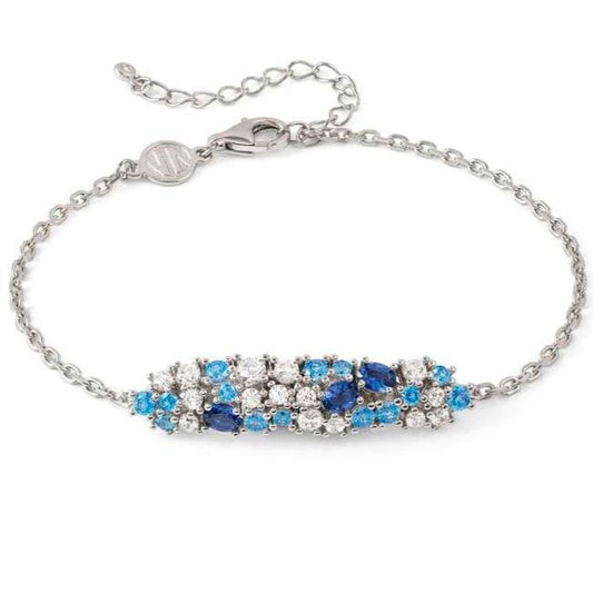 MOSAICA bracelet in 925 sterling silver (PLATE) and colored cubic zirconia Silver