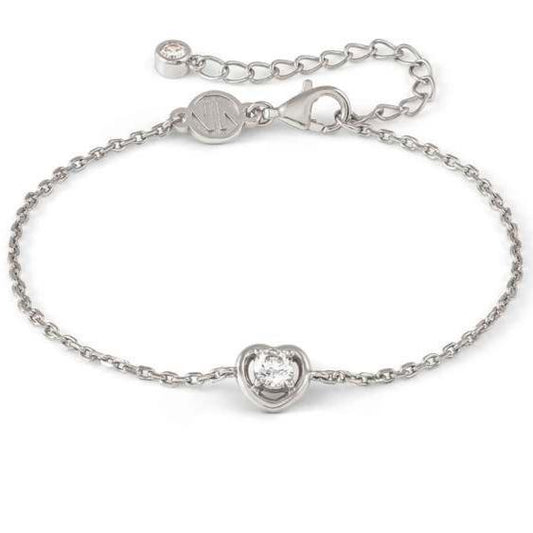 COSMICLOVE bracelet in 925 sterling silver and cubic zirconia Heart Silver