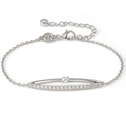 COSMICLOVE bracelet in 925 sterling silver (RICH) and cubic zirconia WHITE