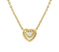 COSMICLOVE necklace in 925 sterling silver and cubic zirconia Heart Gold