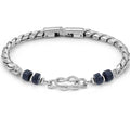 ATLANTE Stones Edition bracelet in steel and natural stones Knot-Sodalite