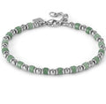 INSTINCTSTYLE Sea Edition bracelet in steel and natural stones GREEN AVENTURINE