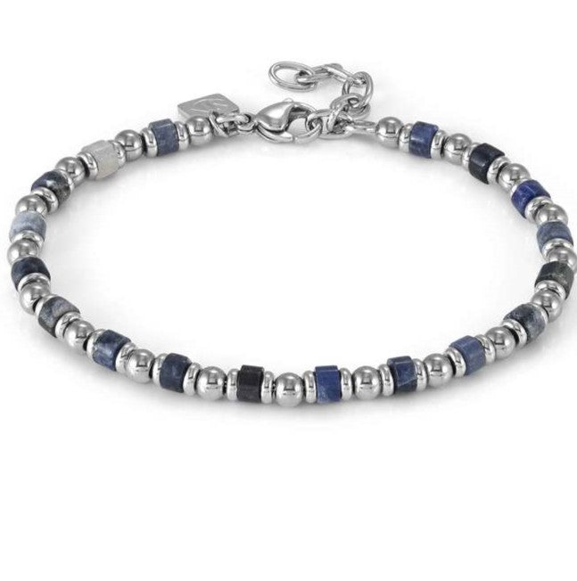 INSTINCTSTYLE Sea Edition bracelet in steel and natural stones SODALITE