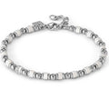 INSTINCTSTYLE Sea Edition bracelet in steel and natural stones WHITE TURQUOISE