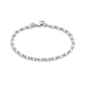 INSTINCTSTYLE Sea Edition anklets in steel and natural stones WHITE TURQUOISE