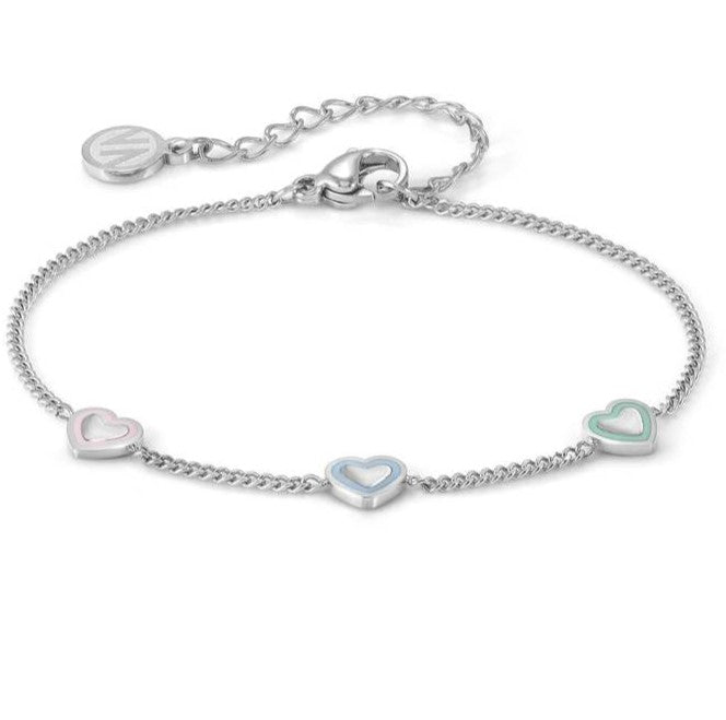 FAIRYICONS bracelet in steel and enamel Heart
