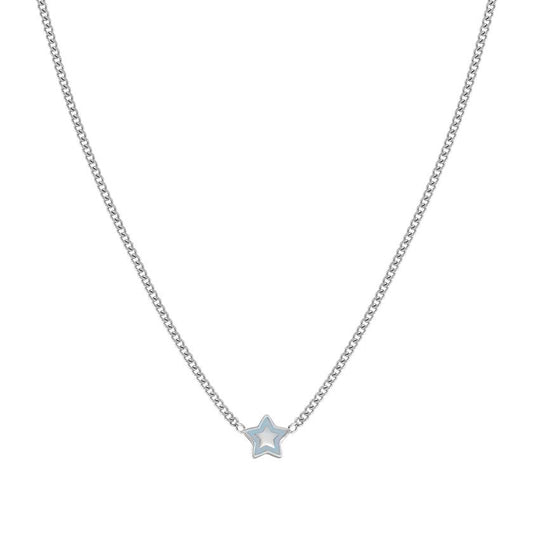 FAIRYICONS necklace in steel and enamel Star