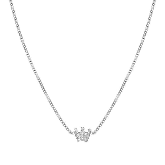 FAIRYICONS necklace in steel and enamel Crown