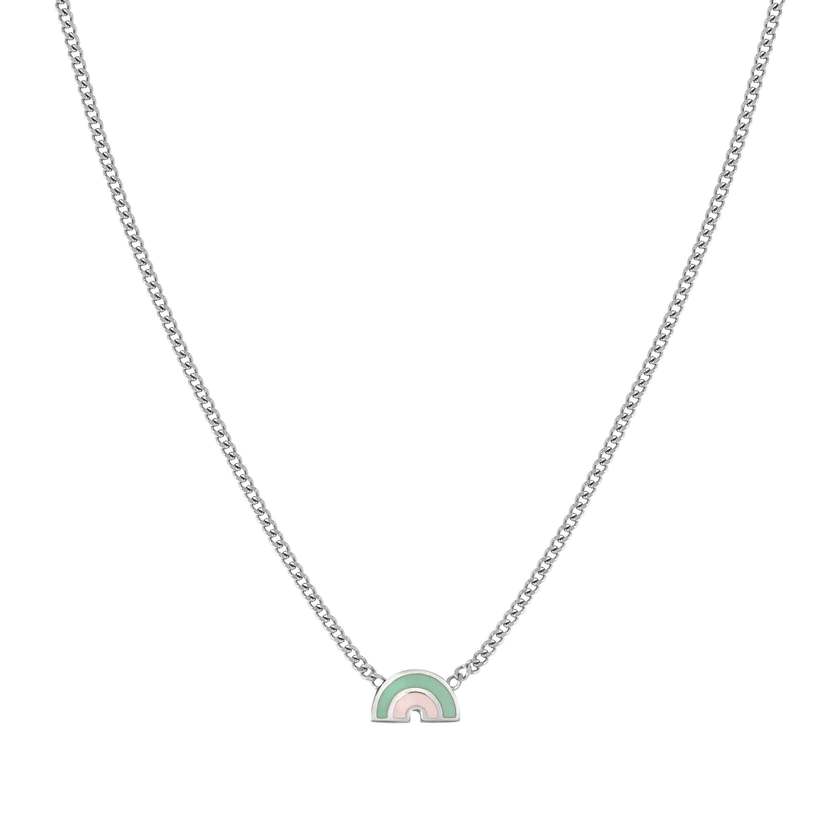 FAIRYICONS necklace in steel and enamel Rainbow