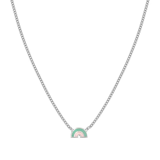 FAIRYICONS necklace in steel and enamel Rainbow