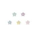 FAIRYICONS earrings set in steel and enamel Star