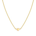 FAIRYICONS steel necklace with YELLOW GOLD and enamel finish Heart