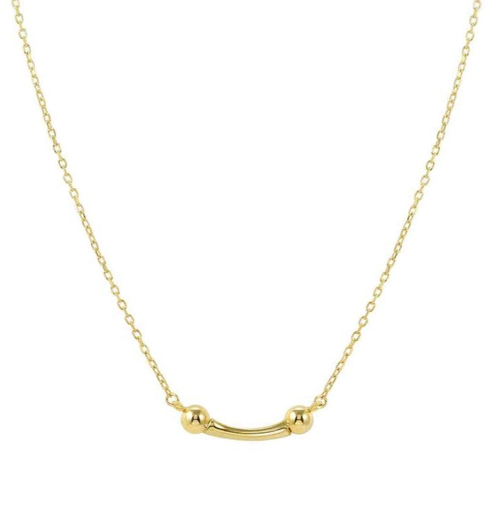 FASHION ERA necklace in 925 silver and cubic zirconia Yellow Gold
