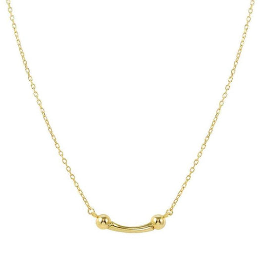 FASHION ERA necklace in 925 silver and cubic zirconia Yellow Gold