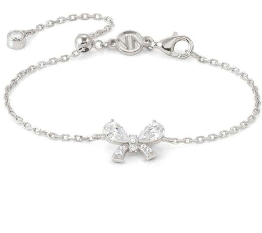 SHINE ME UP bracelet in 925 silver and cubic zirconia White Bow