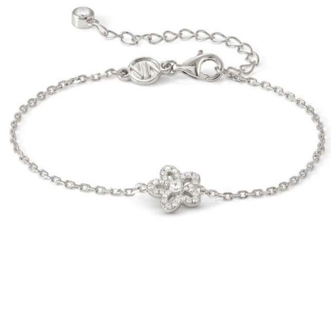 SWEETMADAME bracelet in 925 silver and cubic zirconia pavé Flower