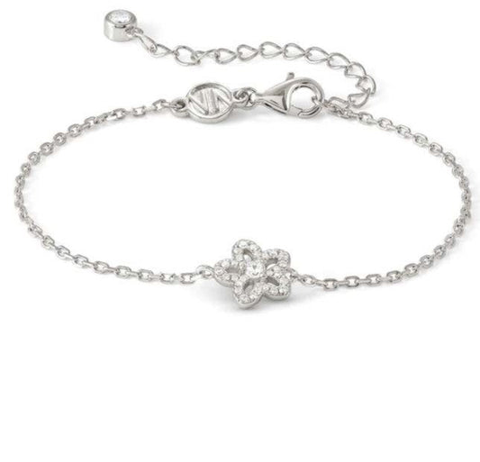 SWEETMADAME bracelet in 925 silver and cubic zirconia pavé Flower