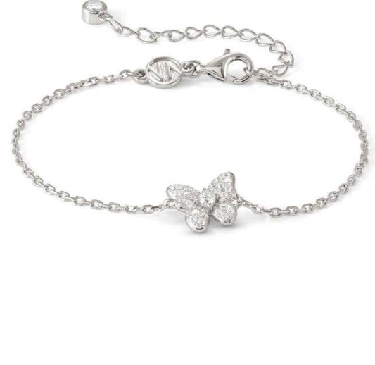 SWEETMADAME bracelet in 925 silver and cubic zirconia pavé Butterfly