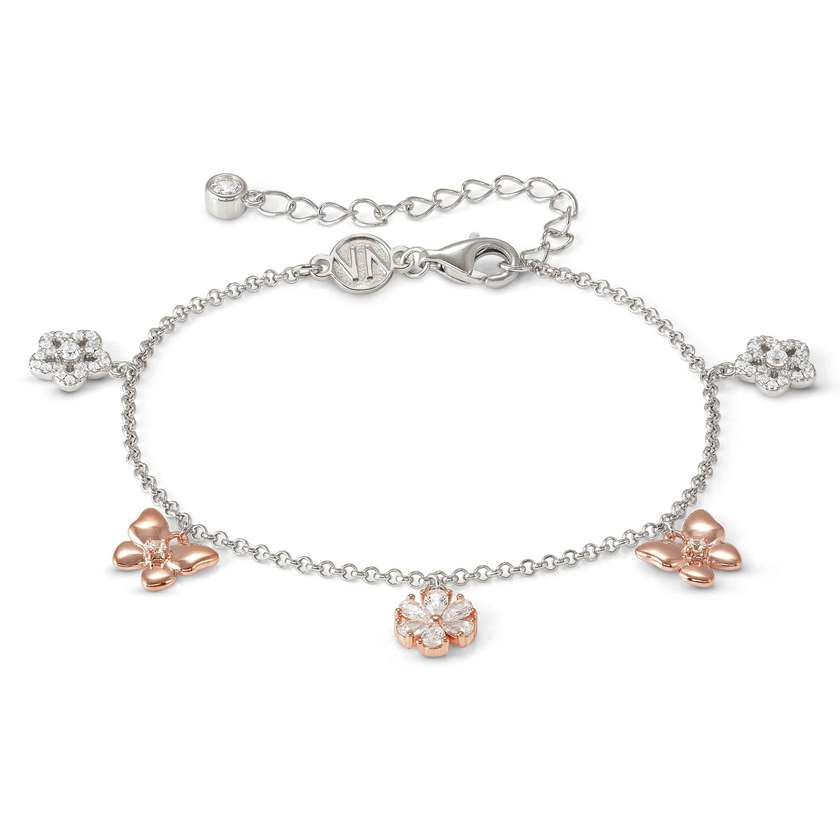 SWEETMADAME bracelet in 925 silver and cz (PENDANTS) Rose Gold Mixed