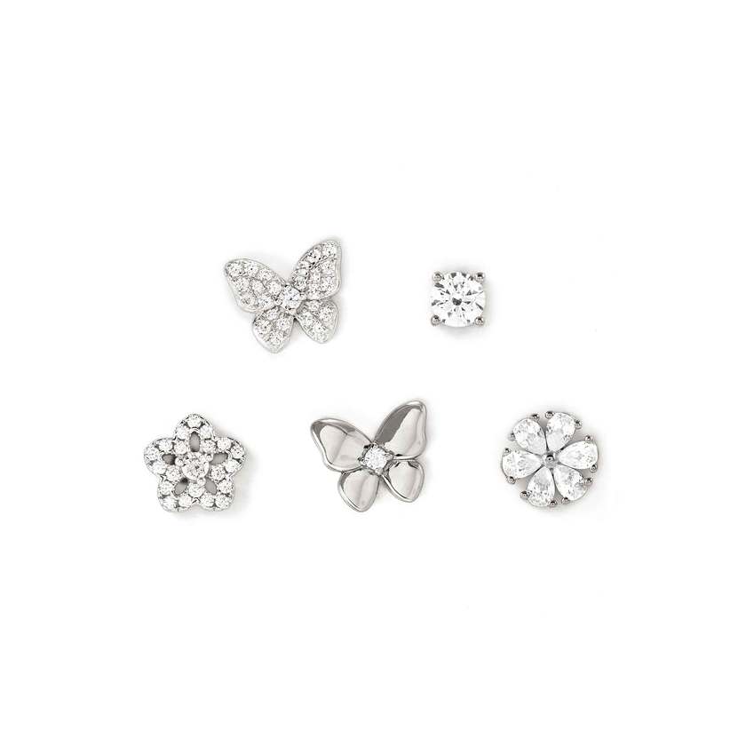 SWEETMADAME earrings set in 925 silver and cubic zirconia Mixed