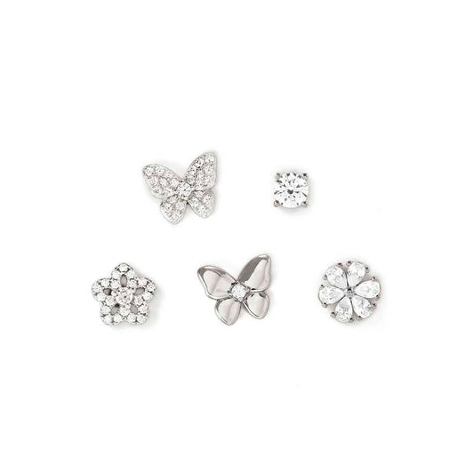 SWEETMADAME earrings set in 925 silver and cubic zirconia Mixed