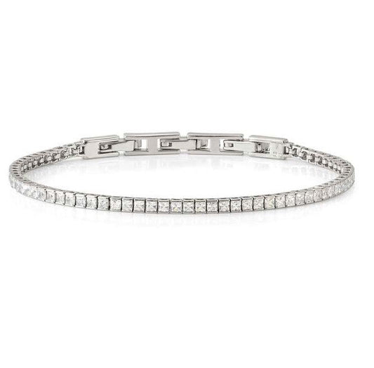 DAYTONIGHT bracelet in 925 silver (2.7 mm) and cubic zirconia (E) White