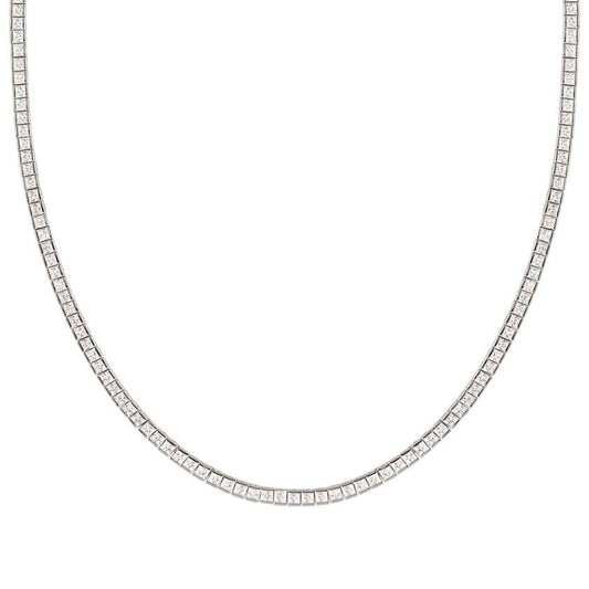 DAYTONIGHT necklace in 925 silver (3.5 mm) and cubic zirconia (E) White