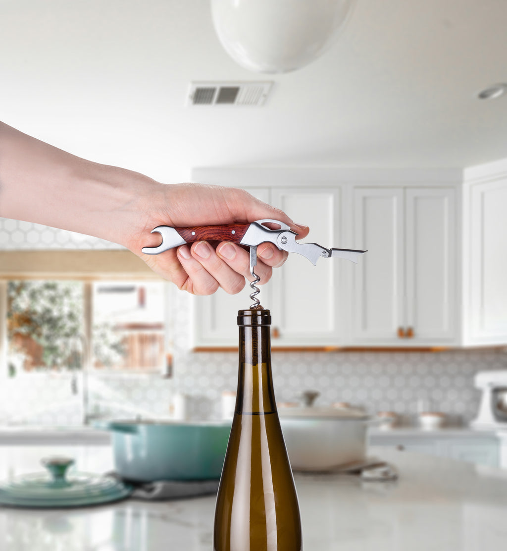 Waiter's Friend Corkscrew Wood & Stainless Steel