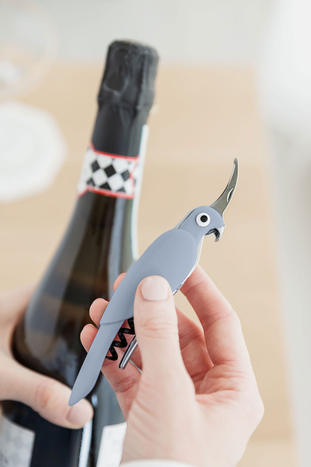 Budgie Bottle Opener Blue