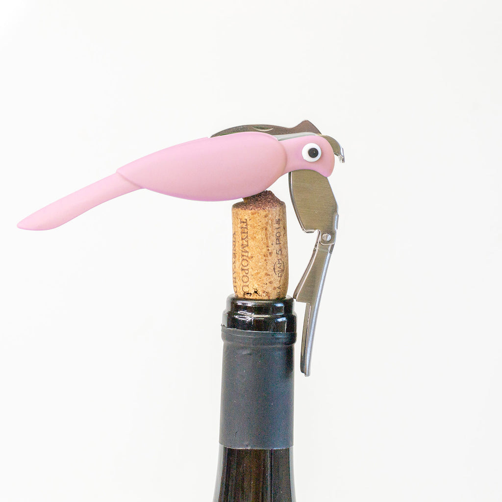 Budgie Bottle Opener Pink