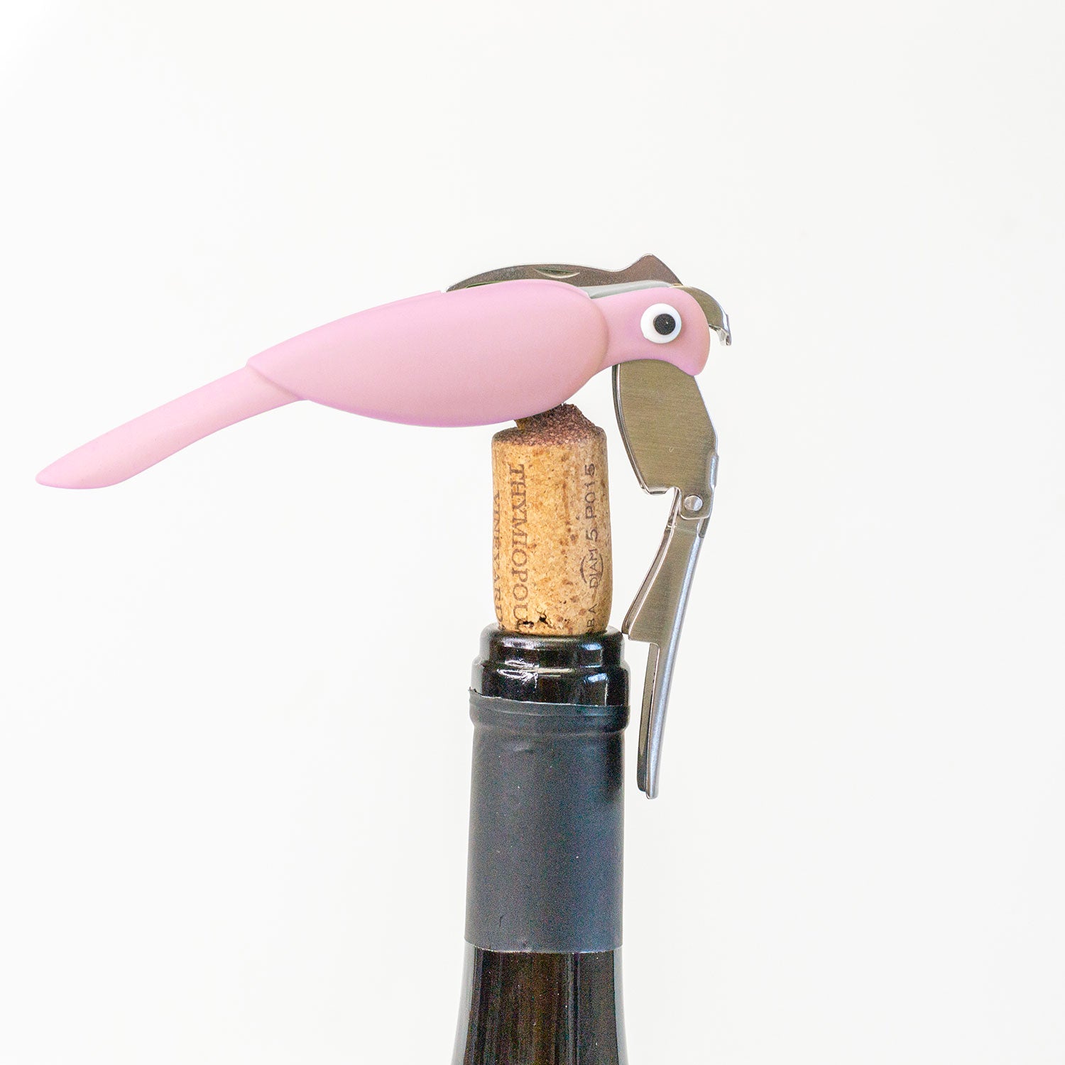 Budgie Bottle Opener Pink