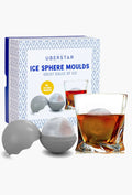 Ice Sphere Moulds 4 Pack Grey