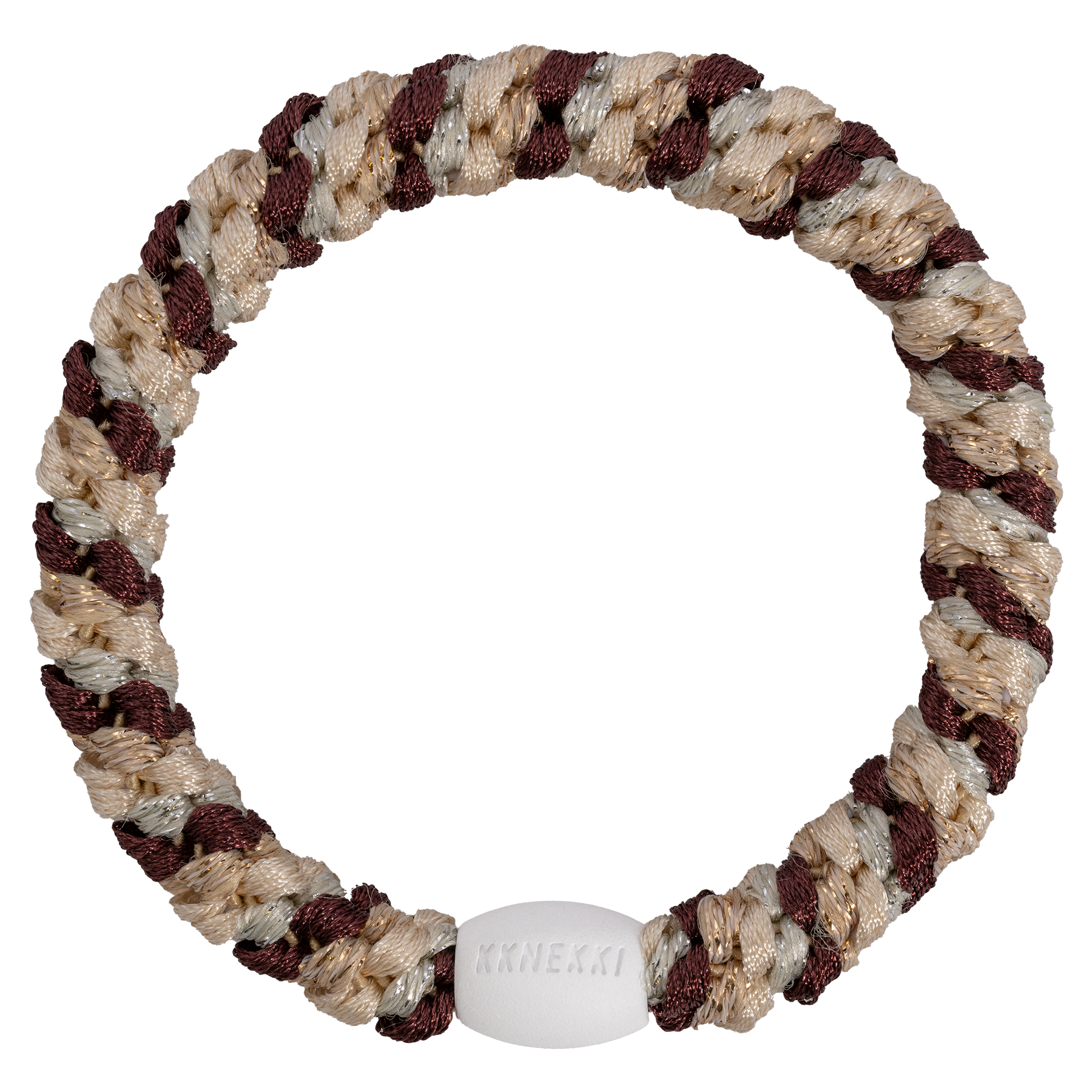 Kknekki Mix Wheat Dark Rust Glitter Hair Tie