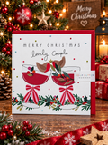 Belly Button Merry Christmas Lovely Couple Card