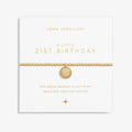 Joma Jewellery A Little 21St Birthday Gold Plated Bracelet