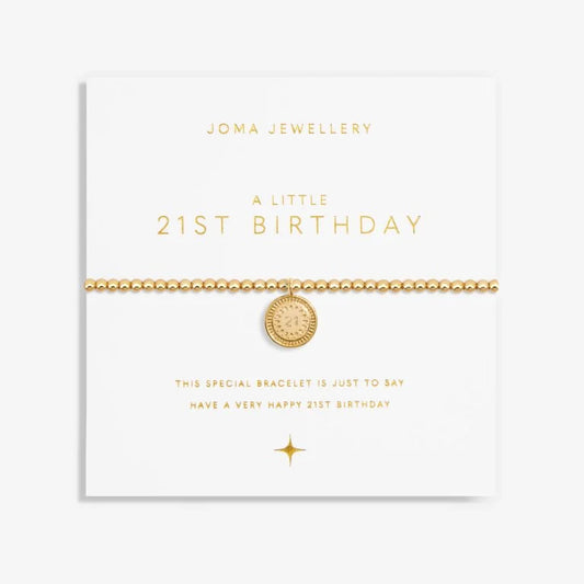 Joma Jewellery A Little 21St Birthday Gold Plated Bracelet