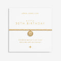 Joma Jewellery A Little 30Th Birthday Gold Plated Bracelet