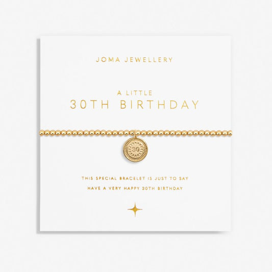 Joma Jewellery A Little 30Th Birthday Gold Plated Bracelet