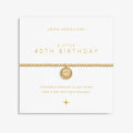 Joma Jewellery A Little 40Th Birthday Gold Plated Bracelet