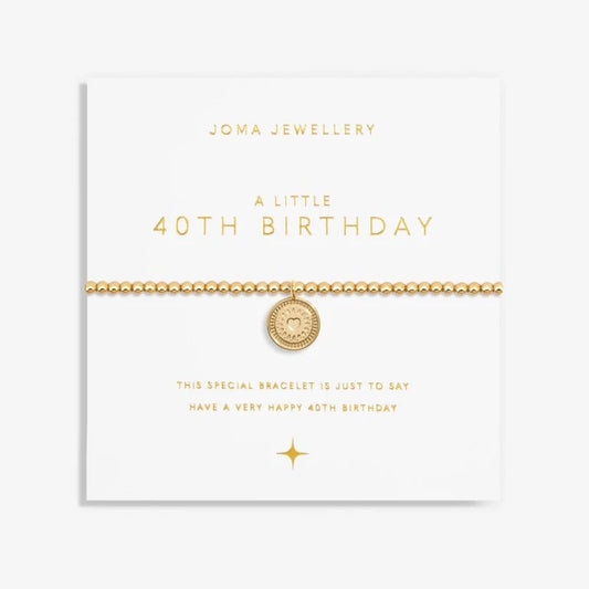 Joma Jewellery A Little 40Th Birthday Gold Plated Bracelet